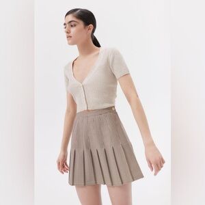 Mary plaid pleated mini skirt